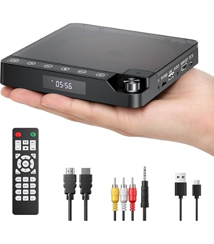 Amazon | DVDプレーヤー テレビ用 1080PフルHD出力 CD/DVD再生専用